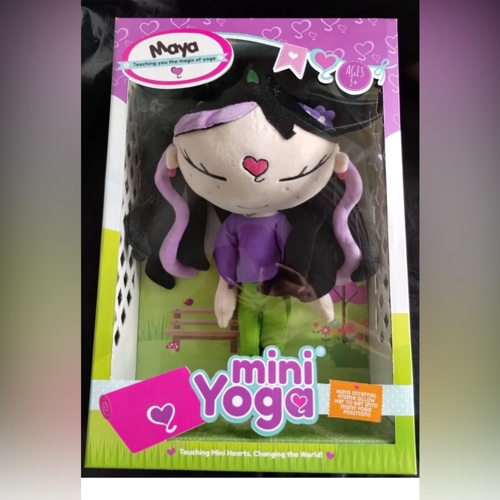Maya Mini Yoga Doll - Purple and Lime